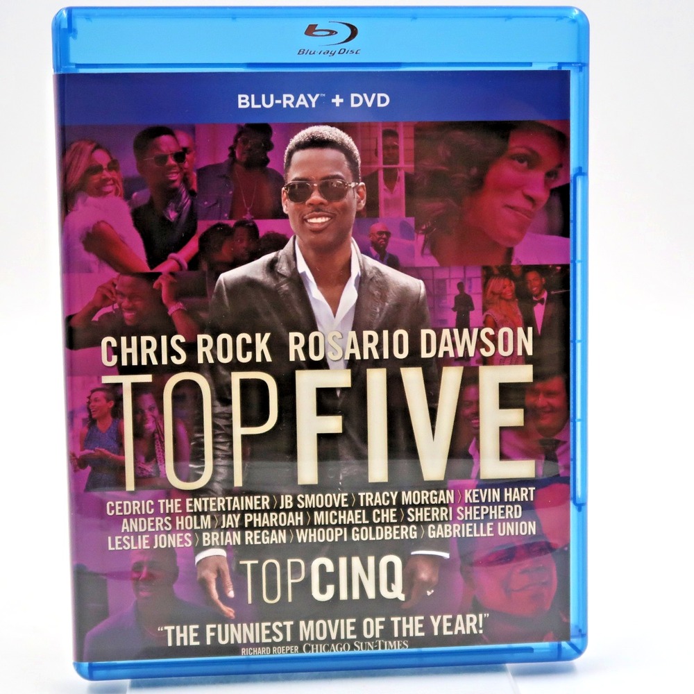 Top Five Blu-ray DVD Chris Rock Rosario Dawson Kevin Hart 2014 Comedy Movie